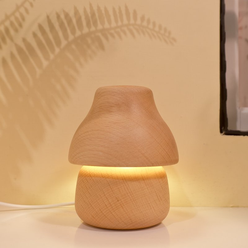 一朵菇夜灯 床头灯 气氛光晕 生日 开学季 礼物推荐 交换礼物 - 灯具/灯饰 - 木头 