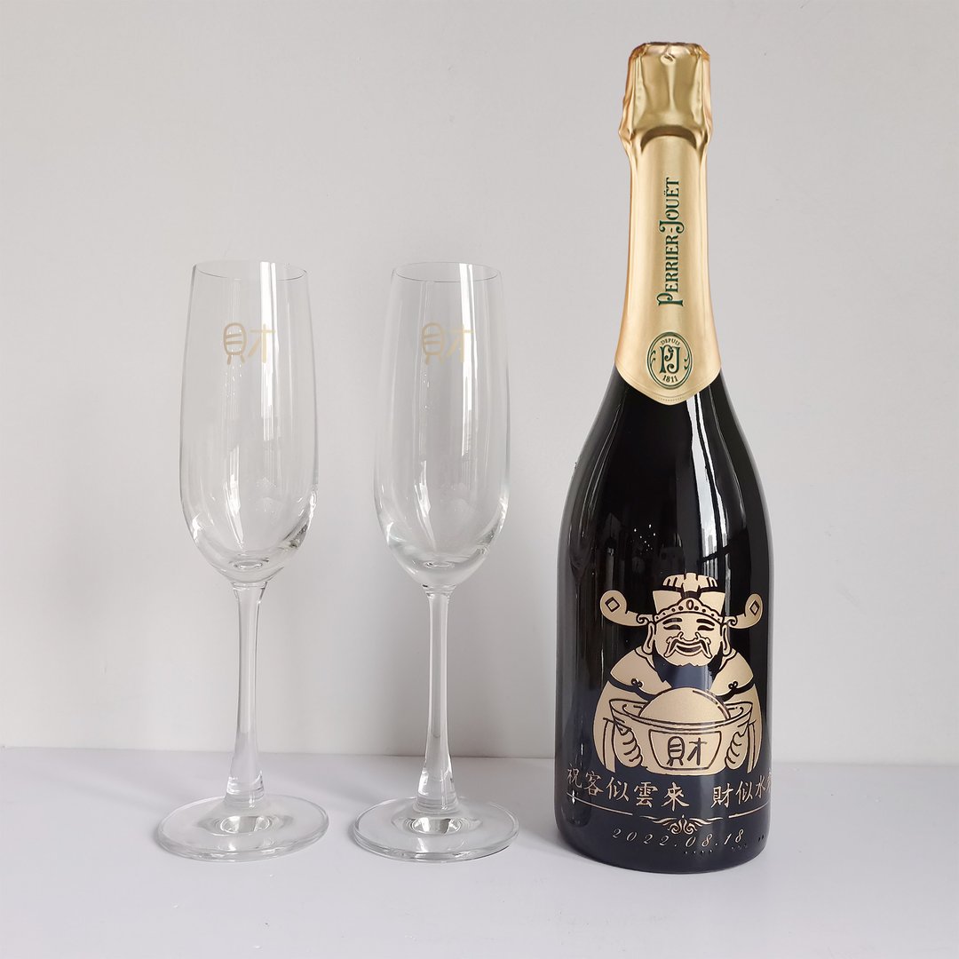 Perrier-Jouët  |巴黎之花香槟套装 客似云来 庆贺礼品 - 酒类 - 玻璃 