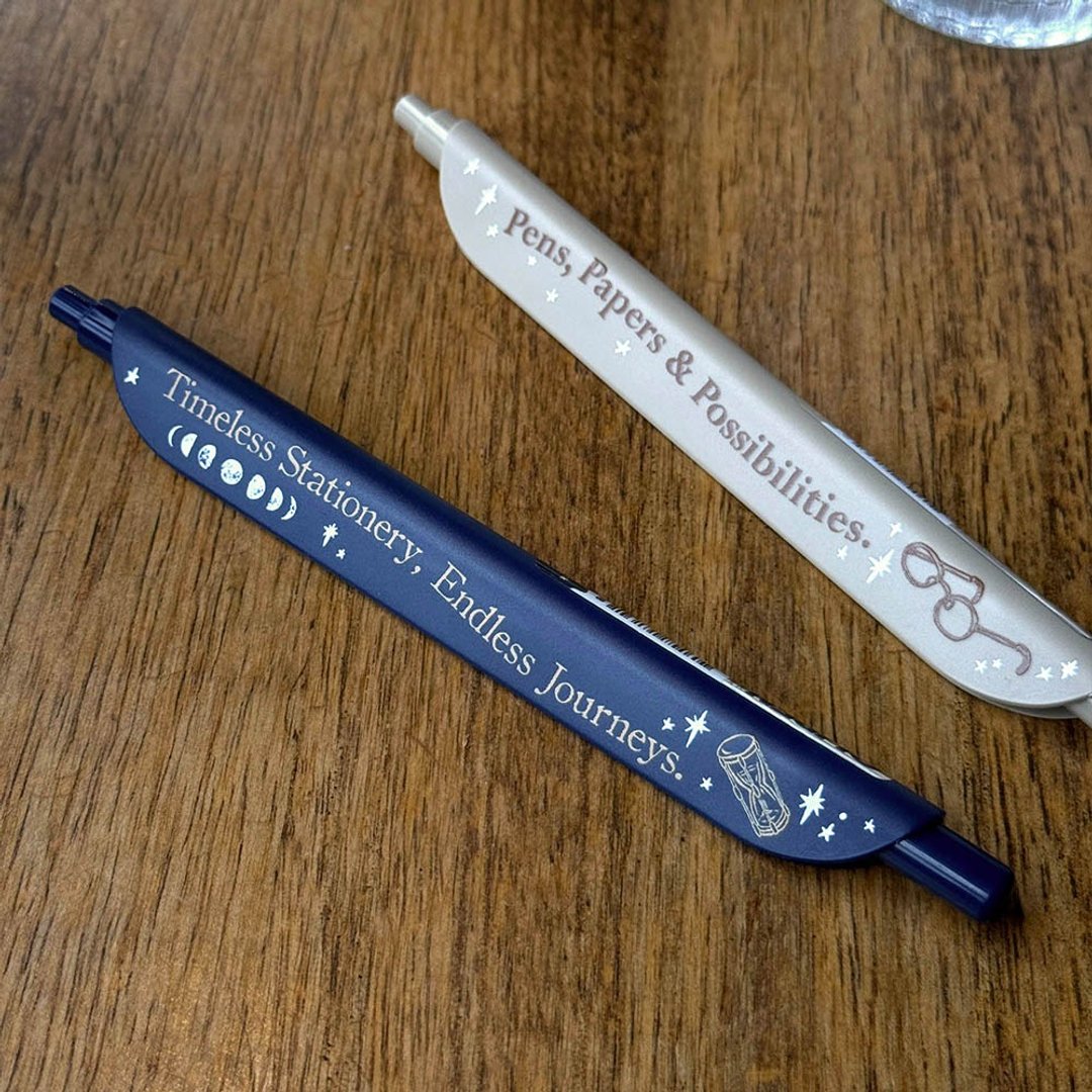 文具小集 Timeless Stationery - 夹子笔 深蓝 - 圆珠笔/中性笔 - 塑料 黑色