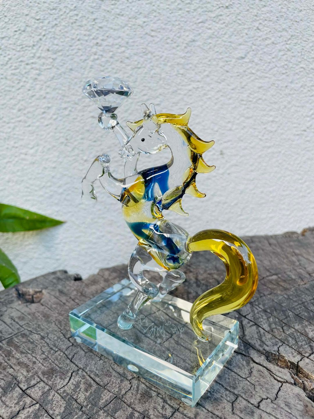 琉璃 水晶玻璃 生肖马 马年 马上赚 一马当先 水晶钻石 马到成功 - 摆饰 - 琉璃 