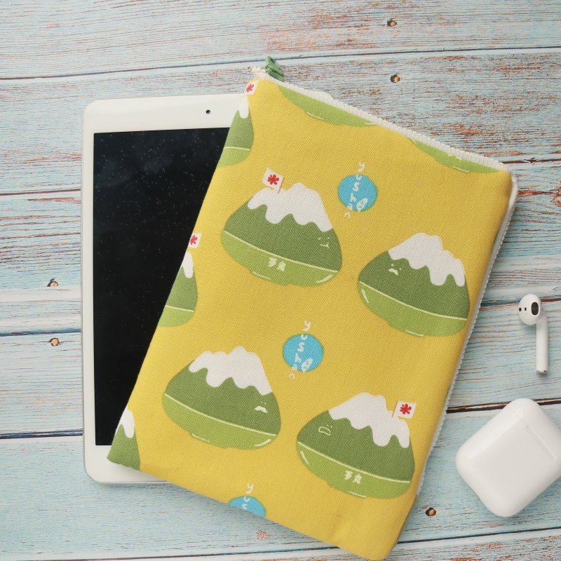 7寸 电子书 收纳包 (阅读器保护套) L型拉链袋电子书保护 - 电脑包 - 棉．麻 