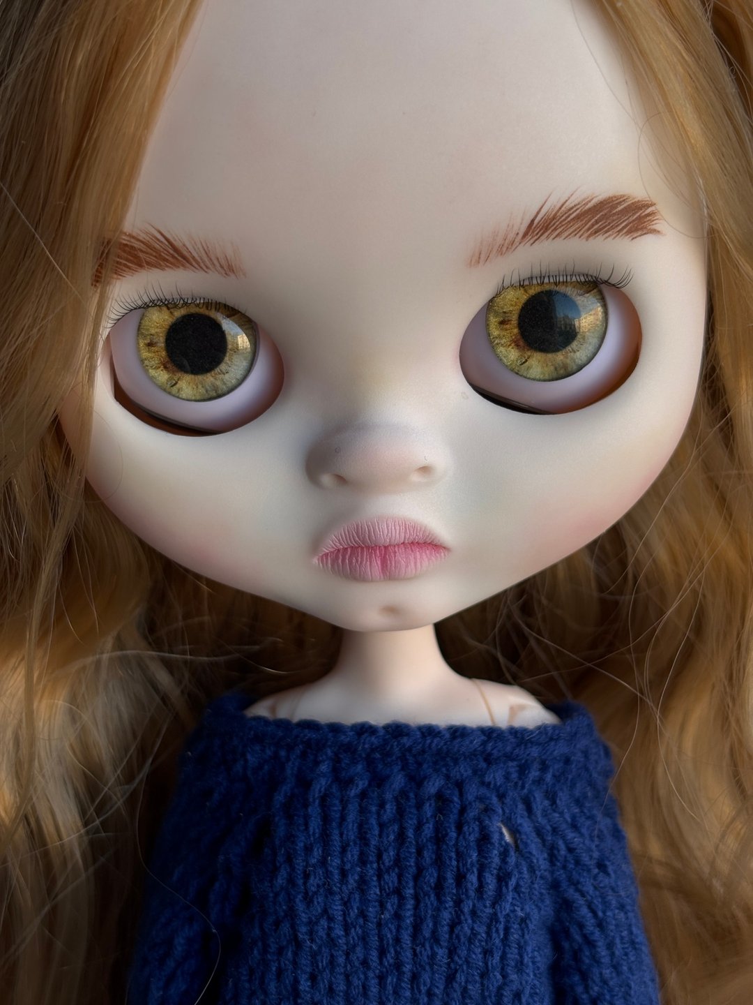 Blythe 订制娃娃棕色头发 OOAK 娃娃 - 玩偶/公仔 - 塑料 咖啡色