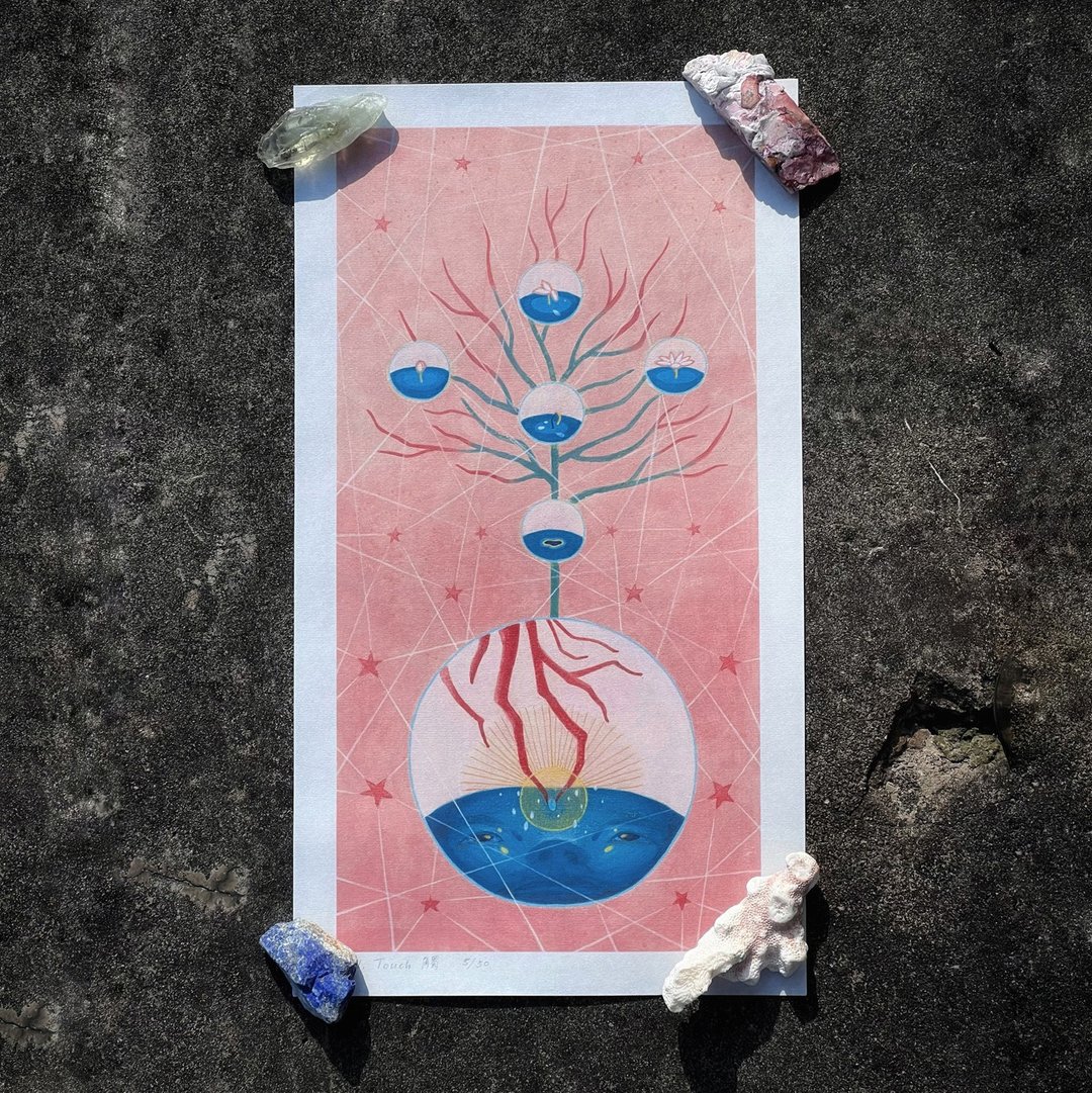 VI. 触 Touch。黑泉神谕卡 艺术复制画 - 海报/装饰画/版画 - 纸 多色