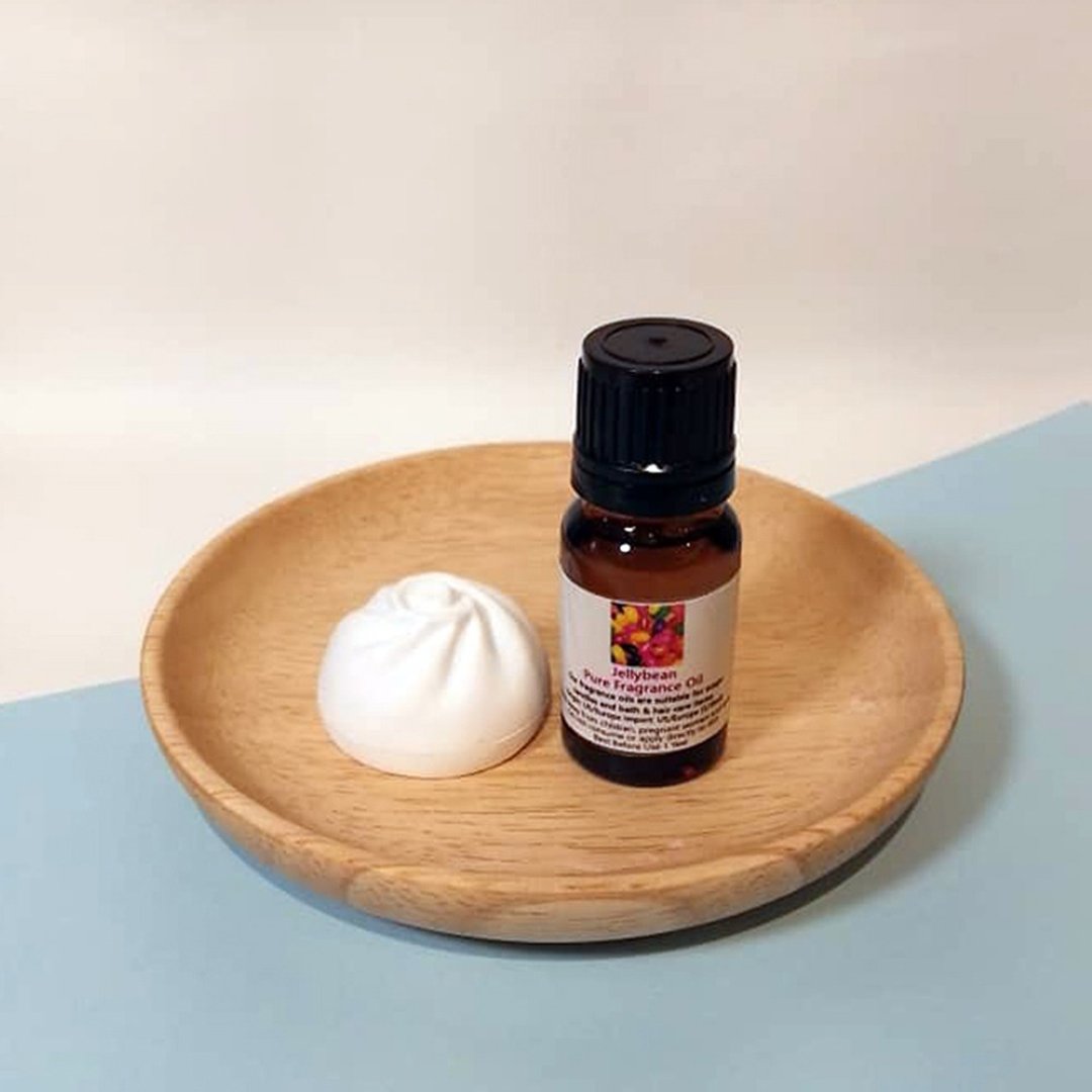 造型扩香石配香薰油(糖果豆) - 香薰/精油/线香 - 其他材质 红色