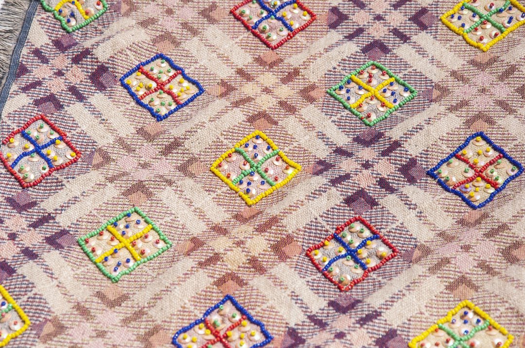 喀什米尔 Cashmere/水煮羊毛披肩/针织围巾/刺绣围巾/羊绒披巾 - 花 - 围巾/披肩 - 羊毛 多色