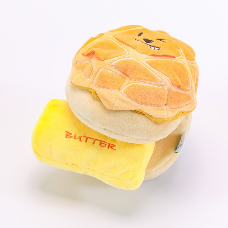Woof2 菠萝油二合一藏食宠物玩具 - 玩具 - 聚酯纤维 多色