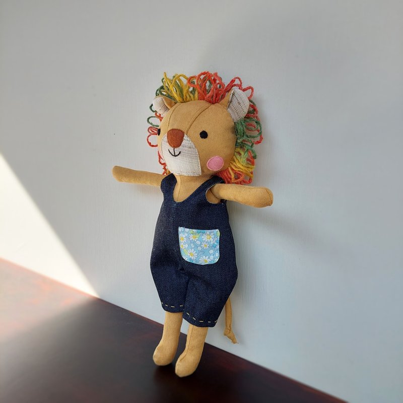 陪伴系列-小狮哥娃娃 - 玩偶/公仔 - 棉．麻 金色