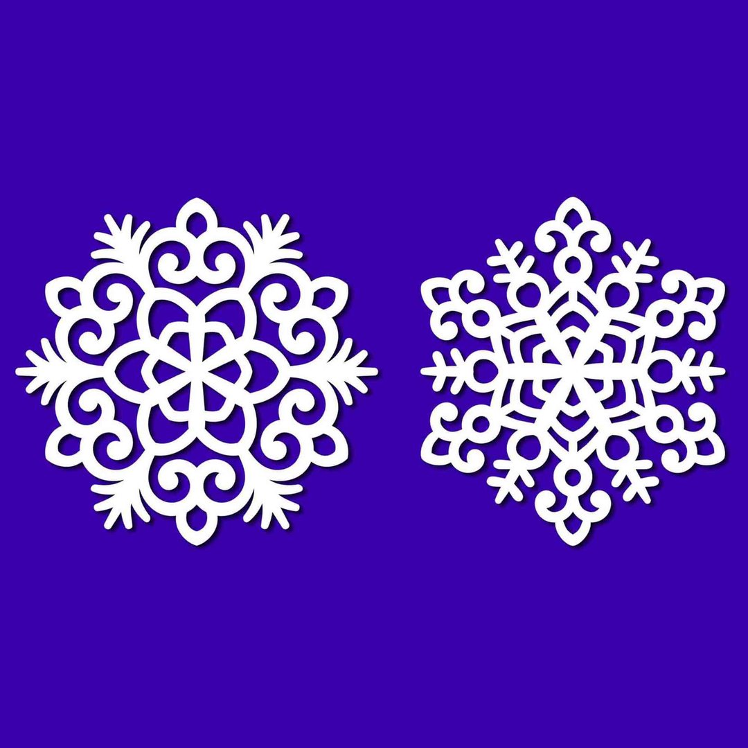 Snowflake svg, snowflake template, snowflake eps, snowflake png, Cricut, SVG - 图文模板设计 - 其他材质 