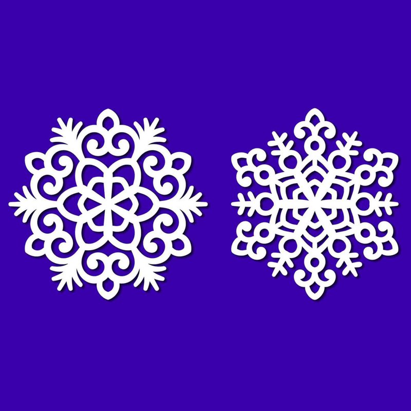 Snowflake svg, snowflake template, snowflake eps, snowflake png, Cricut, SVG - 图文模板设计 - 其他材质 