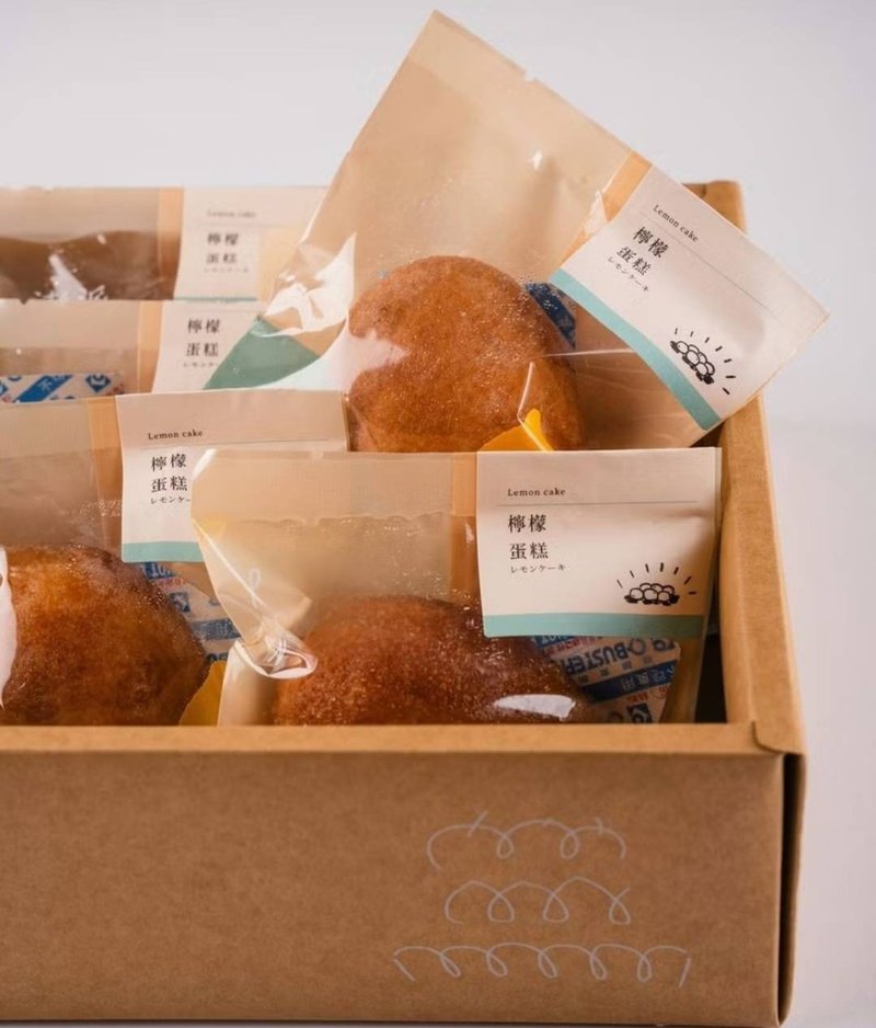 柠檬蛋糕礼盒-蛋奶素 - 蛋糕/甜点 - 新鲜食材 黄色
