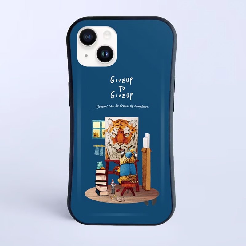 画家老虎 / 防撞握感 iPhone 保护壳 - 手机壳/手机套 - 塑料 白色