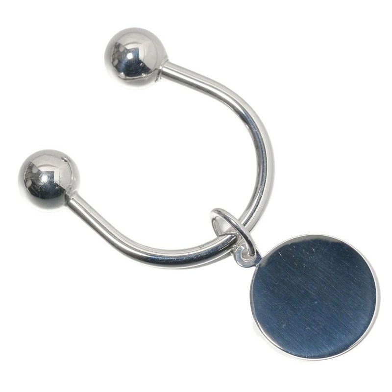 [日本直送] Tiffany 圆形吊牌 925银_ 钥匙圈 [二手] A 级 - 钥匙链/钥匙包 - 银 银色