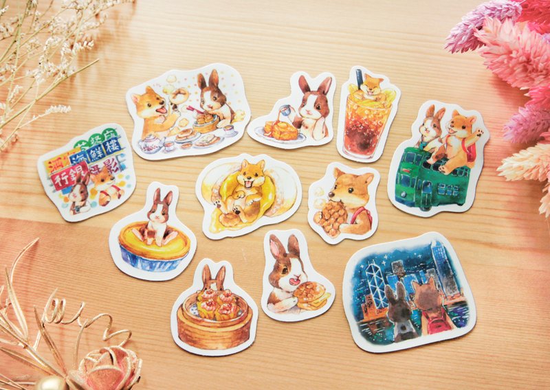 小画室环游世界-香港篇/11入贴纸 - 贴纸 - 纸 多色