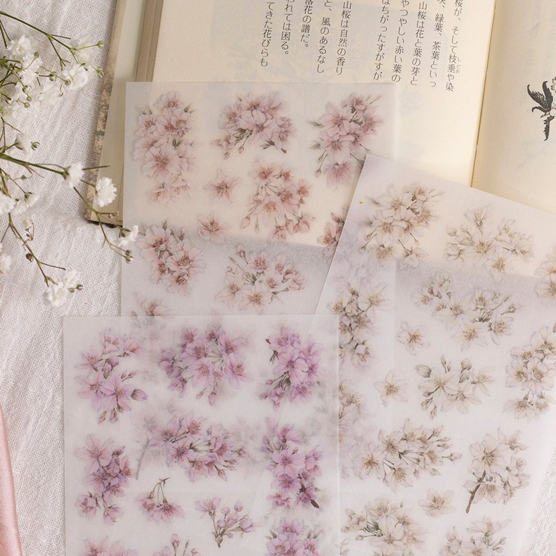 樱花 - 转印贴纸 - 贴纸 - 塑料 
