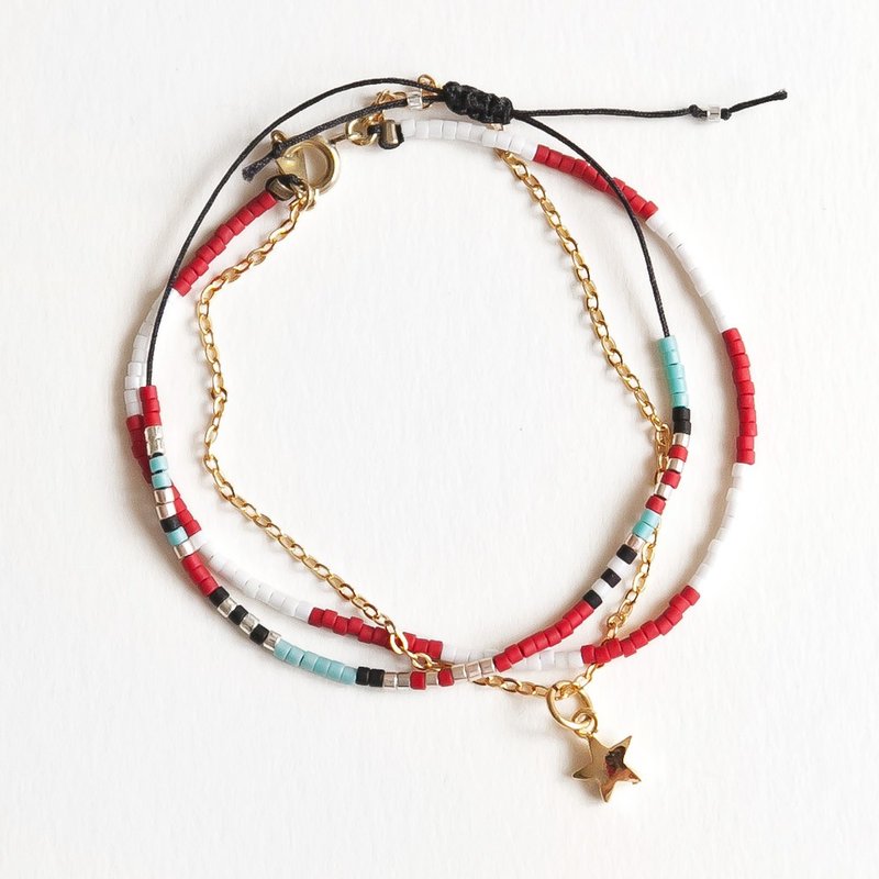 多层次嬉皮吉普赛波希米亚风1+1手链优惠套组 10% OFF《小链子会社》BST027 - 手链/手环 - 其他材质 多色