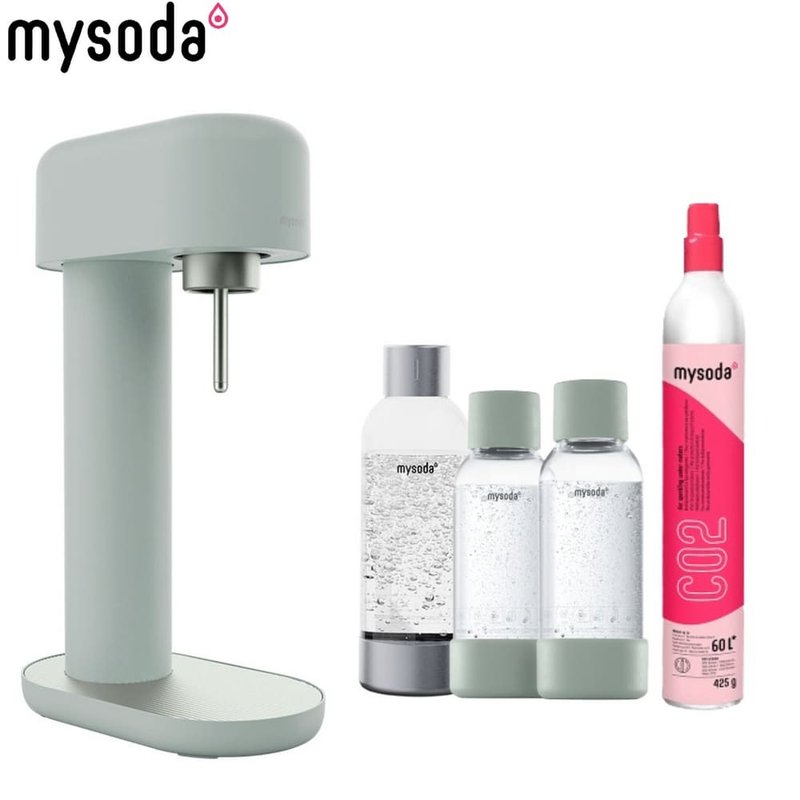 芬兰【mysoda】Ruby铝合金气泡水机-云杉绿 赠0.5L水瓶2入组 - 厨房家电 - 铝合金 绿色
