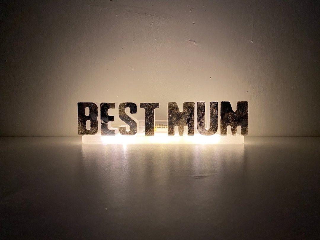 / 母亲节定制 / 树脂拼字灯 BEST MUM - 灯具/灯饰 - 树脂 多色