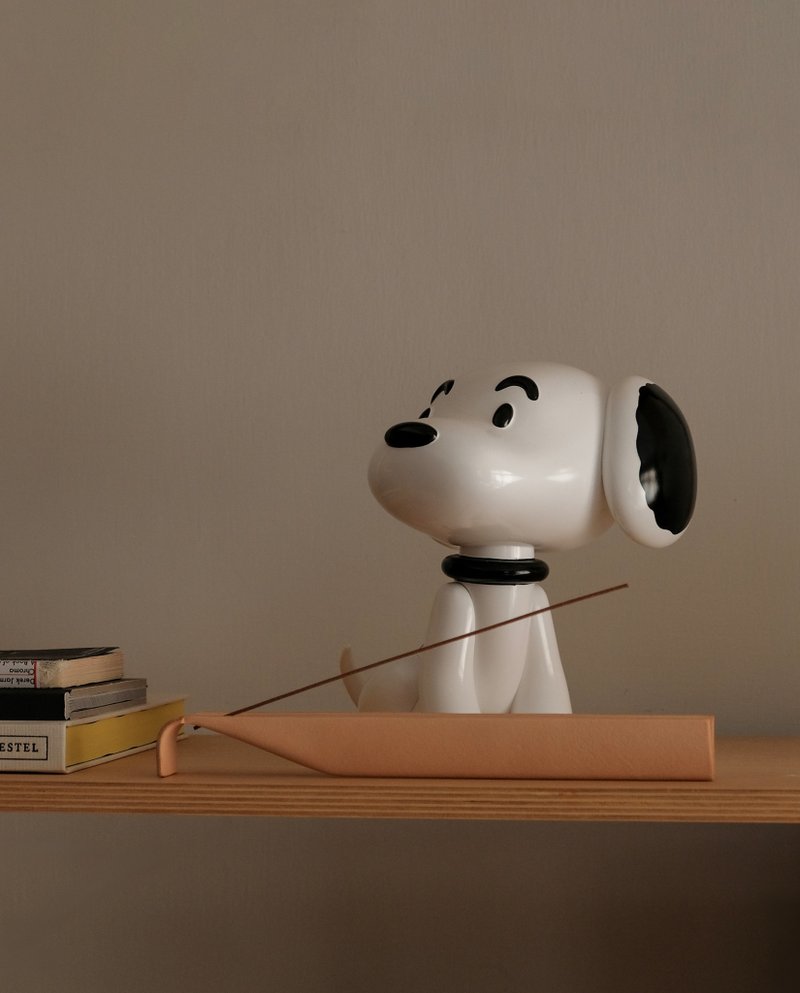 序 香座 Leather Incense Holder - 香薰/精油/线香 - 真皮 卡其色