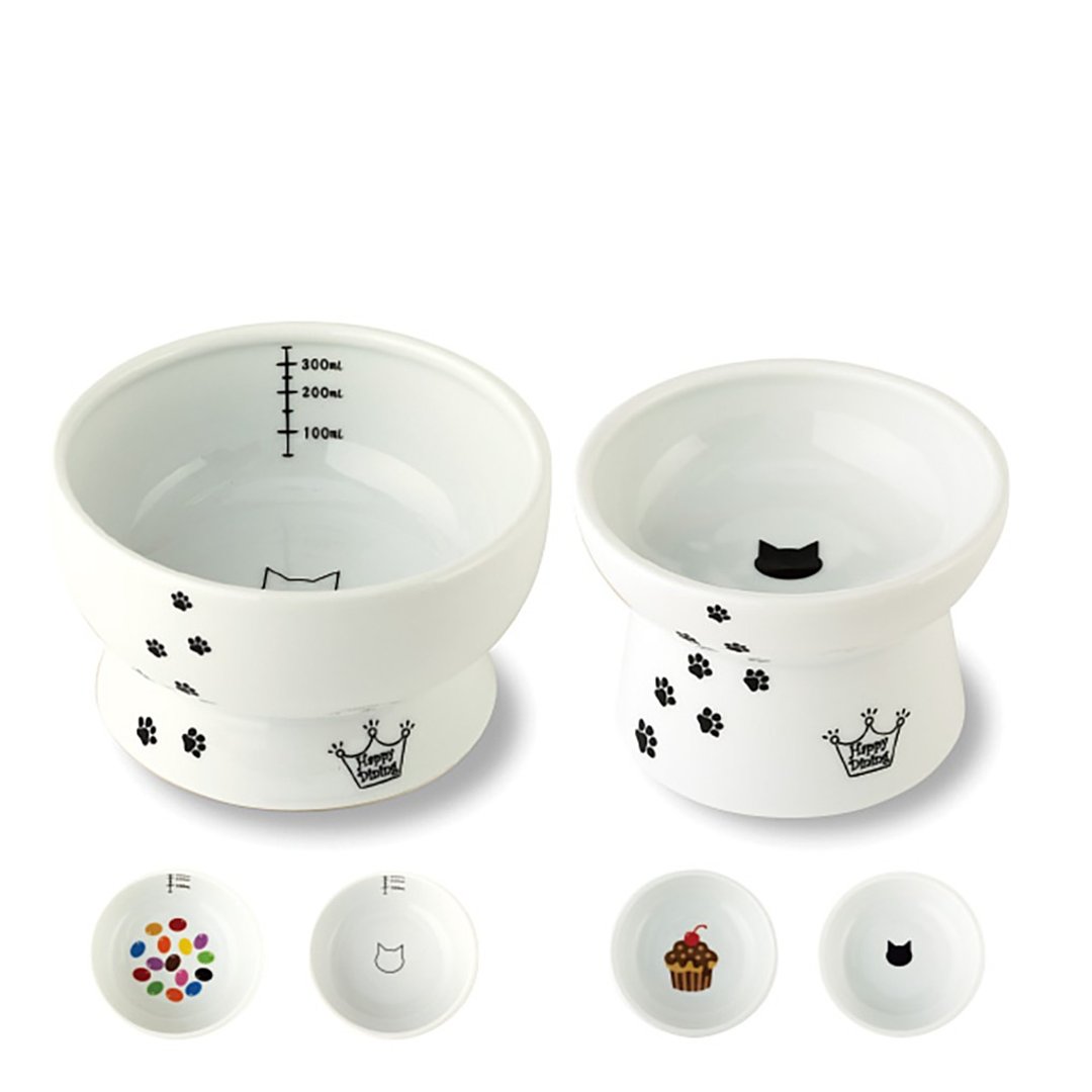猫壹快乐食光高脚碗 单品 - 碗/碗架 - 瓷 