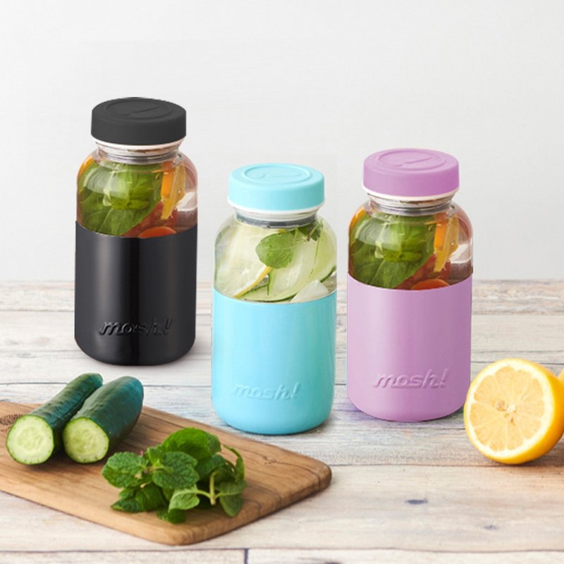日本Mosh! 胶囊保冷瓶-350ml (共七色)恩年中 - 保温瓶/保温杯 - 其他材质 黑色