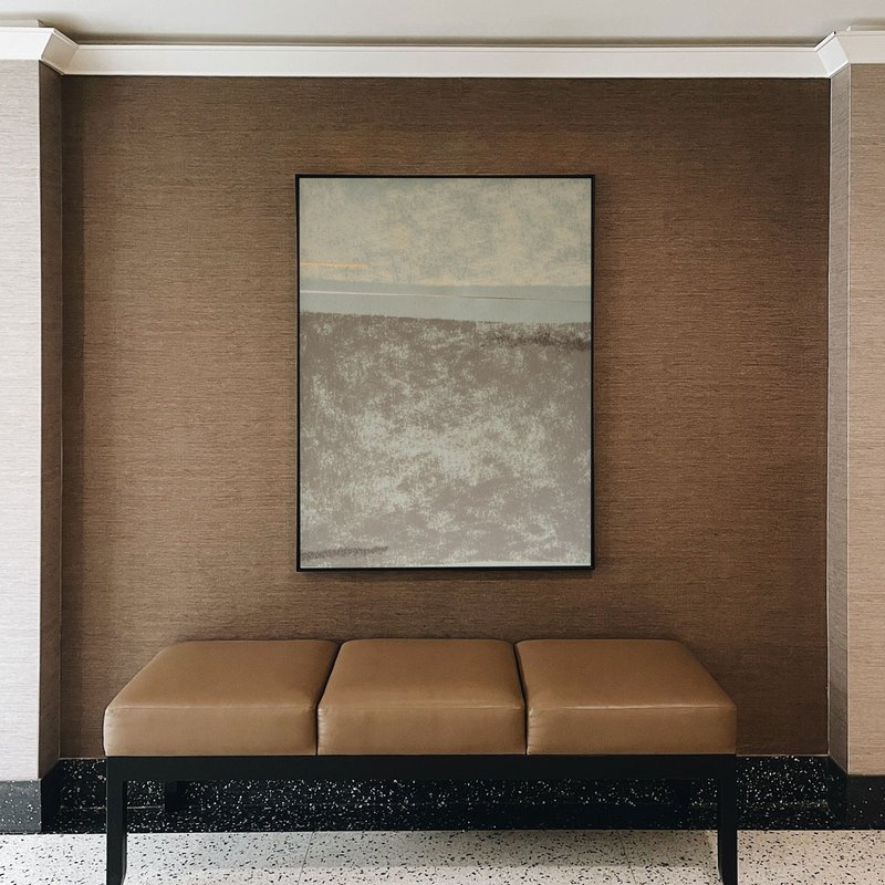 抽象画•奶茶米棕色I-莫兰迪抽象挂画/北欧/质感探家礼/新居礼物 - 海报/装饰画/版画 - 棉．麻 卡其色