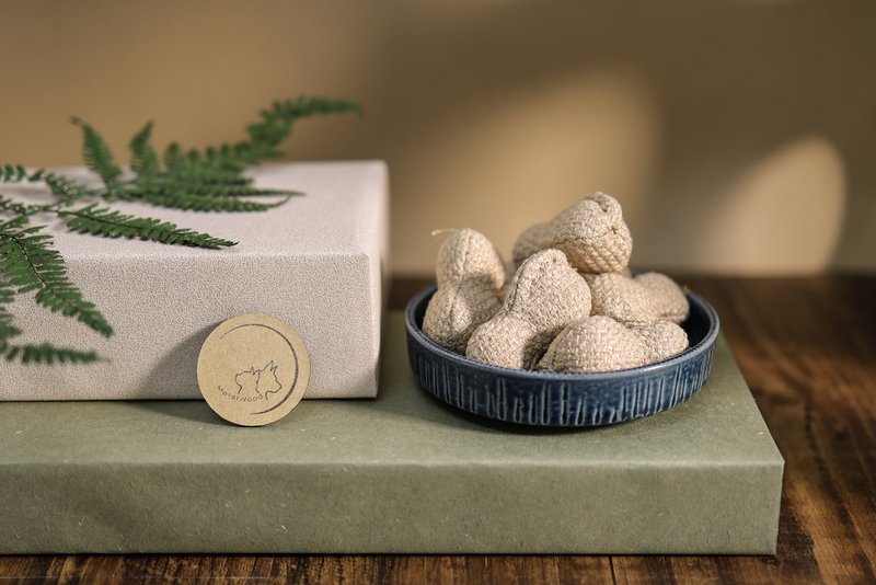 花生 peanut  纯手作 吊饰 家饰品 猫咪儿童玩具 蔬果 抓周 - 玩具 - 其他材质 多色