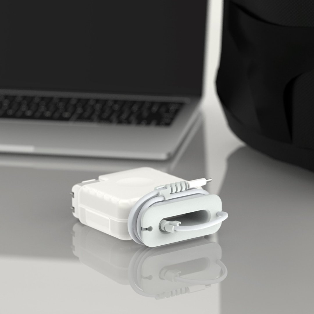 活动出清价 for MacBook 原厂适配器线材收纳保护壳60/61/67W - 电脑配件 - 其他材质 白色