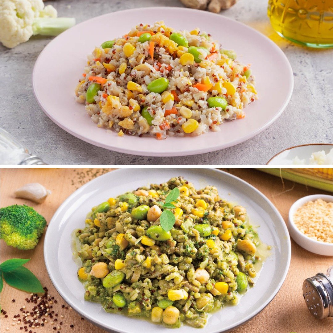 【包邮组】青酱黄金花椰米双拼组合(内附12包) - 料理包 - 新鲜食材 