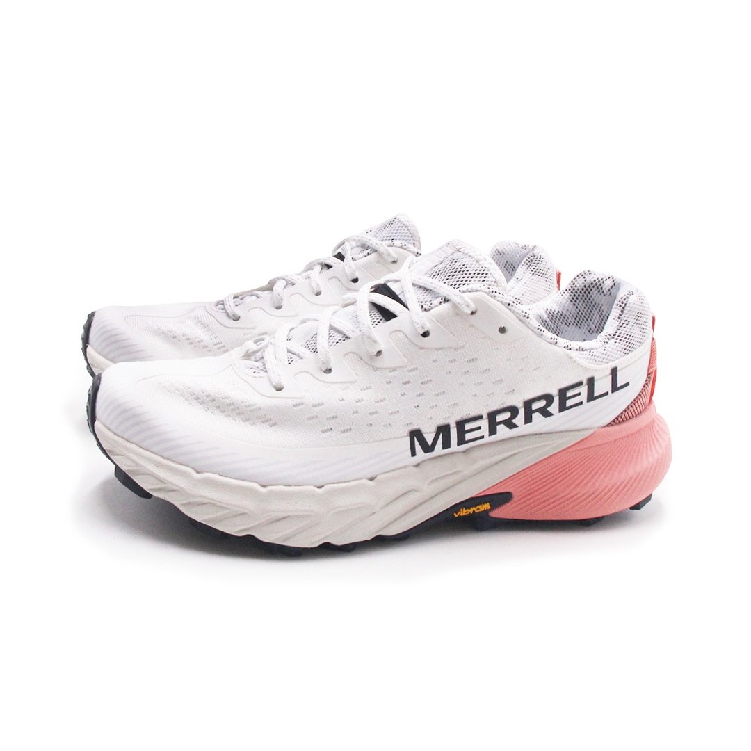MERRELL AGILITY PEAK 5轻量户外越野慢跑运动鞋 女鞋-粉白色 - 女款运动鞋/球鞋 - 环保材料 