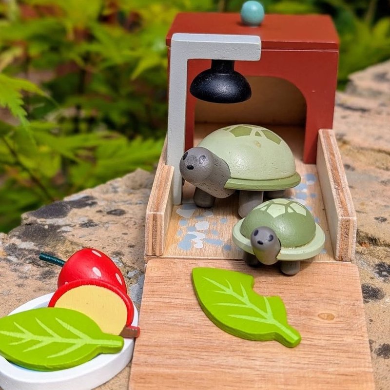 宠物乌龟小屋 - 玩具/玩偶 - 木头 