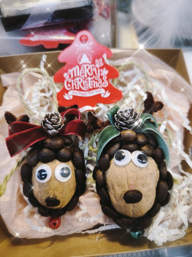 圣诞咖啡豆吊饰 - 吊饰 - 新鲜食材 