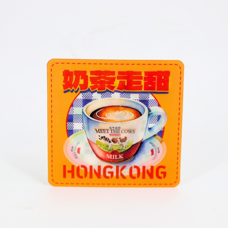 光栅双变图正方明信片 - 港奶茶 - 卡片/明信片 - 纸 多色