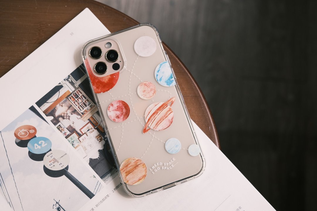 水彩风 九大行星 防摔空压手机殻 iPhone Case - 手机壳/手机套 - 塑料 