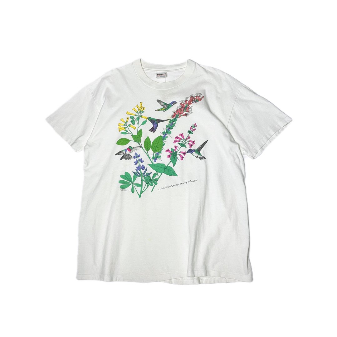 古着 80s Stedman亚利桑纳自然历史博物馆T-shirt - 男装上衣/T 恤 - 棉 白色