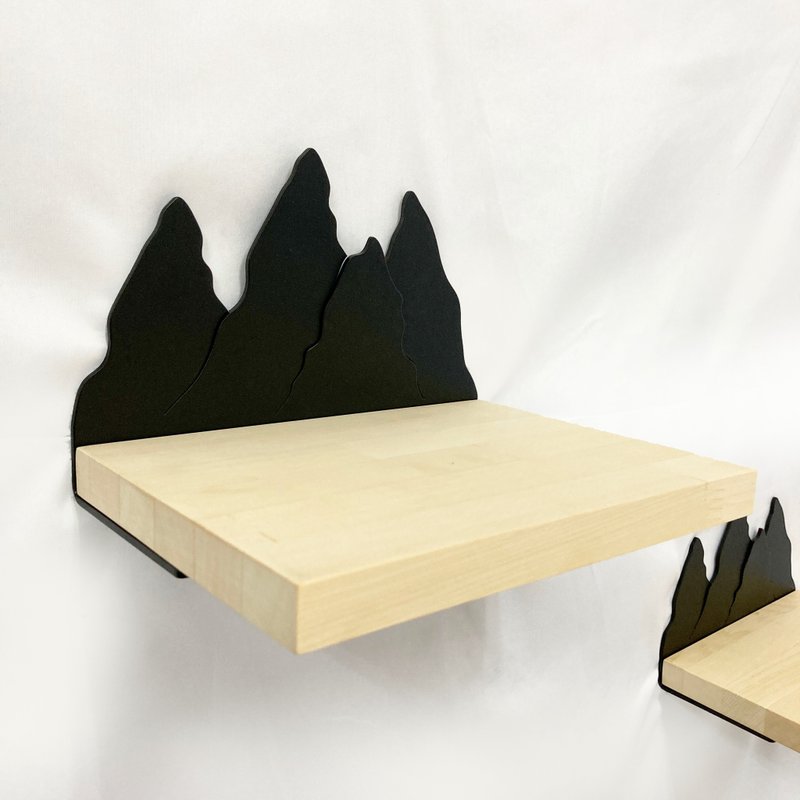 铁木和　见山壁挂置物架　公仔架　展示架　层架　壁挂架　收纳架 - 置物架/篮子 - 其他金属 黑色