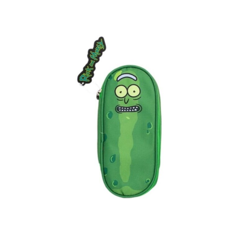 【瑞克和莫蒂】 RICK AND MORTY 酸黄瓜瑞克 造型进口铅笔盒 - 铅笔盒/笔袋 - 棉．麻 绿色