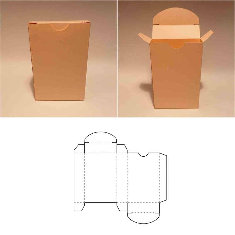 Playing card box template, card box, tuck box, card deck box, poker card box, A4 - 图文模板设计 - 其他材质 