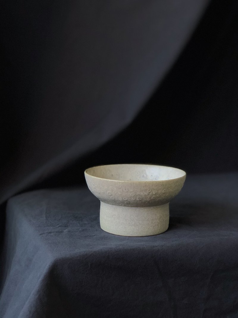 月糵石 高台钵 - 碗 - 陶 多色