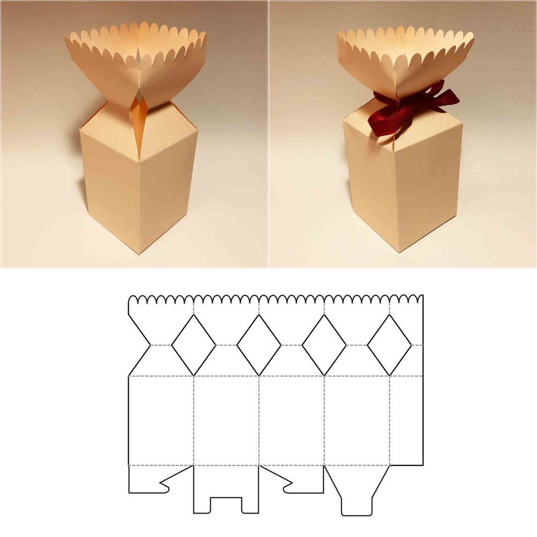 Cracker box template, candy box, Christmas cracker box, Christmas candy box, PDF - 图文模板设计 - 其他材质 