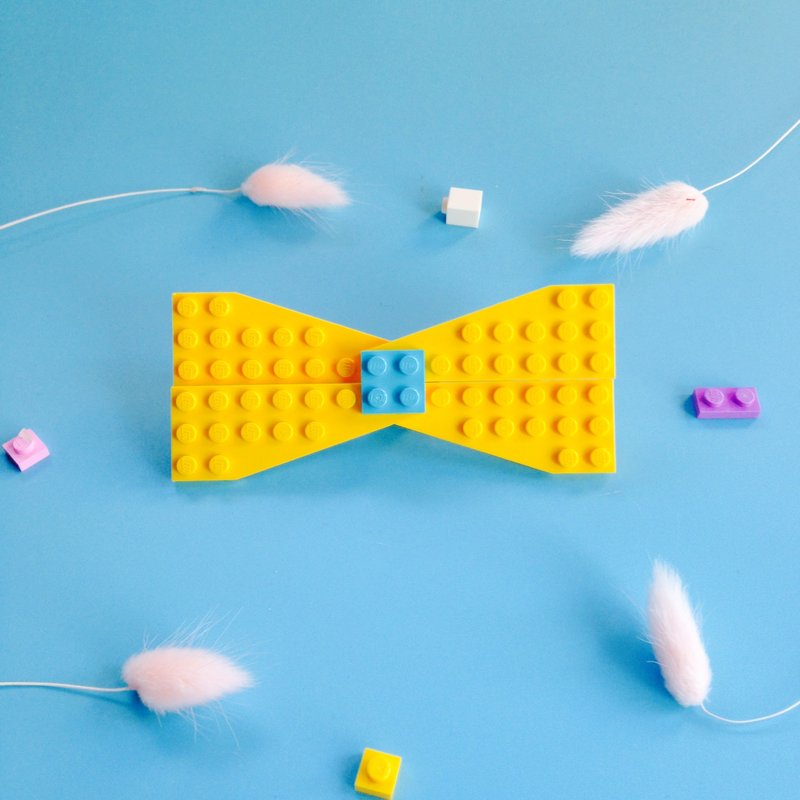 圣诞市集限定 积木 乐高 领结 蝴蝶结 发夹 头饰 - 领带/领带夹 - 其他材质 多色
