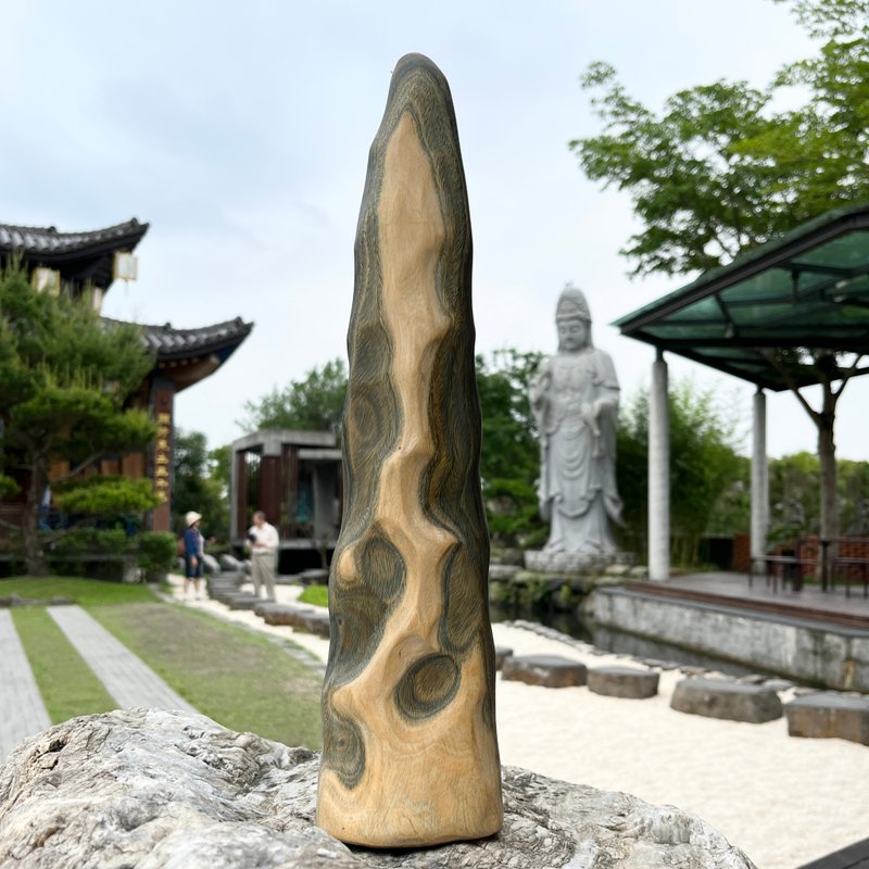 心山系列　Van Gogh　绿檀摆件　家饰摆件　小枯山水　雕刻件 - 摆饰 - 木头 绿色