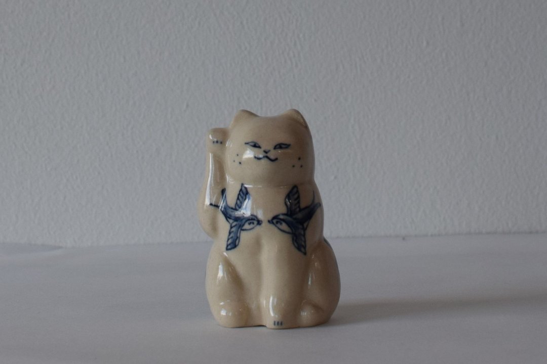 招财猫S美式传统2 - 摆饰 - 陶 