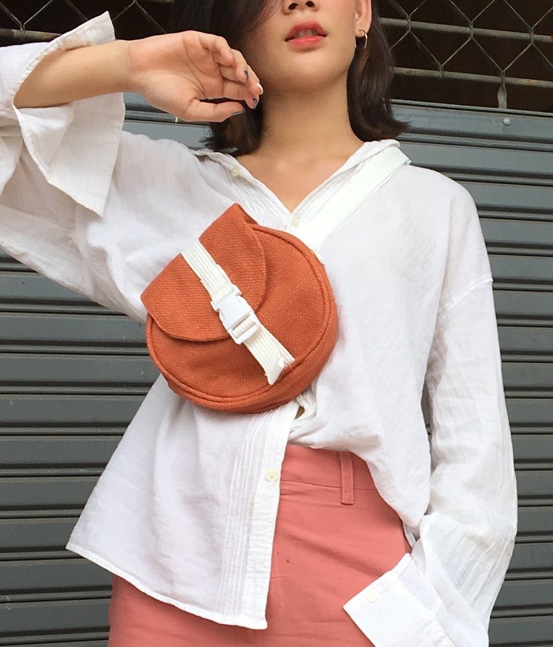 Salmon red belt bag - 其他 - 其他材质 红色