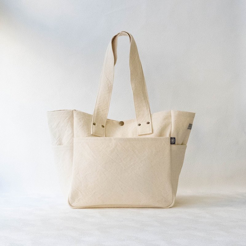 Work Tote Bag S [Generated] (VC-3S) - 手提包/手提袋 - 棉．麻 白色