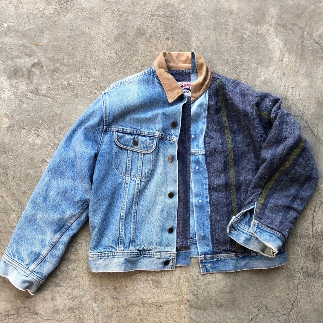 60末 LEE STORM RIDER DENIM JACKET - 男装外套 - 棉．麻 