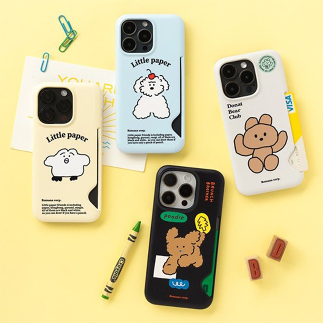 Romane iPhone 13/13Pro/14/14Pro 卡片夹手机壳 - 手机壳/手机套 - 硅胶 