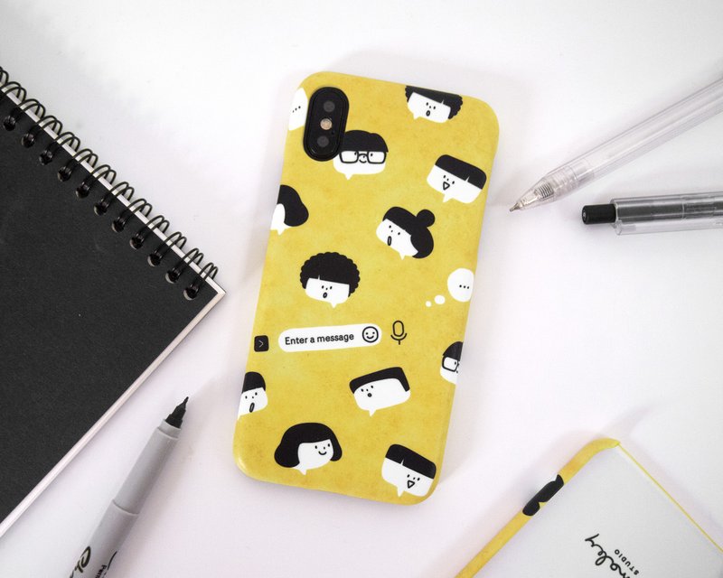 个人化短信 iPhone 手机壳 เคสไอโฟน - 手机壳/手机套 - 塑料 黄色