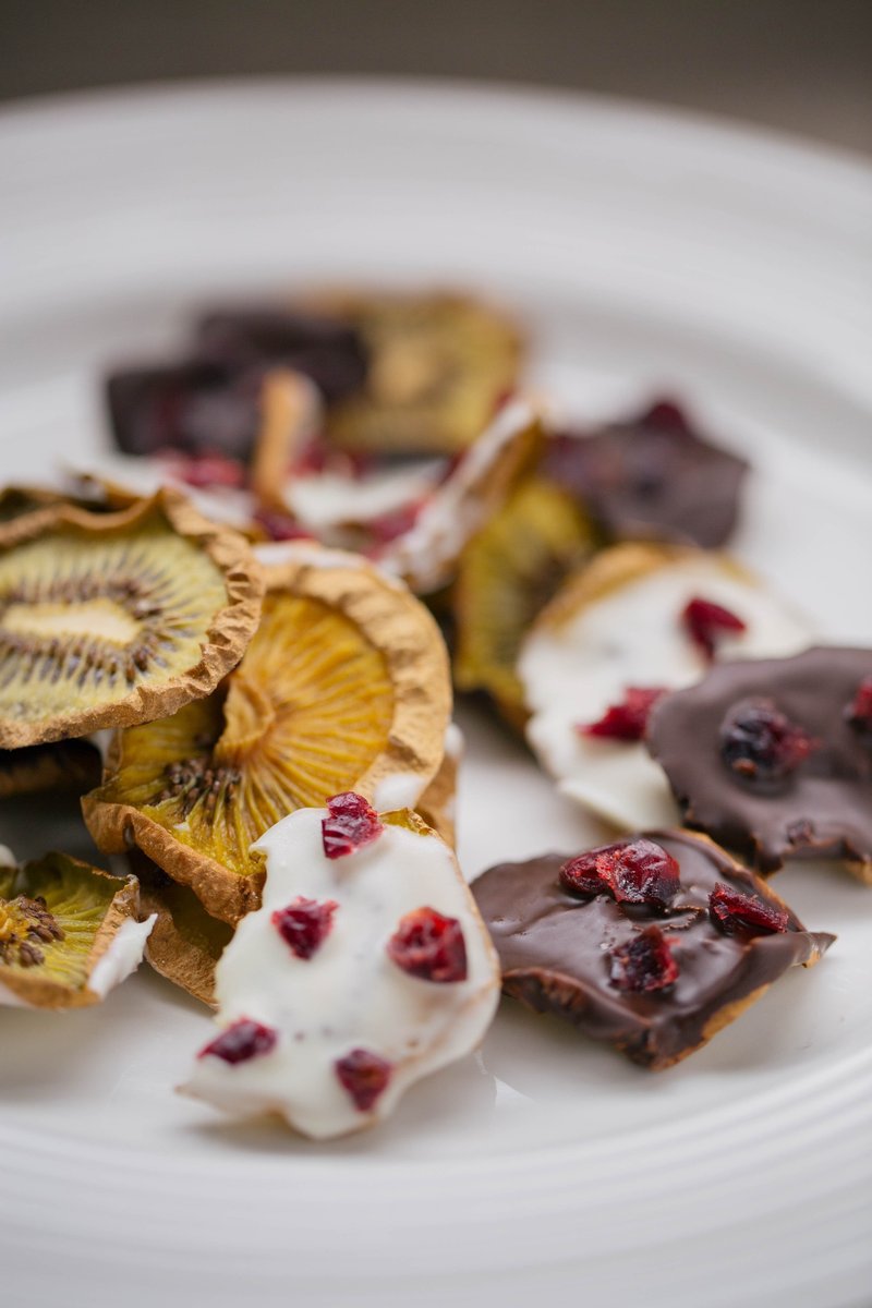 文青朵朵-蔓越莓巧克力奇异果片 - 巧克力 - 新鲜食材 绿色