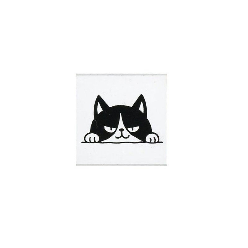 【KODOMO NO KAO】森林系职人 木印章 猫猫探头 - 插画/绘画/写字 - 木头 