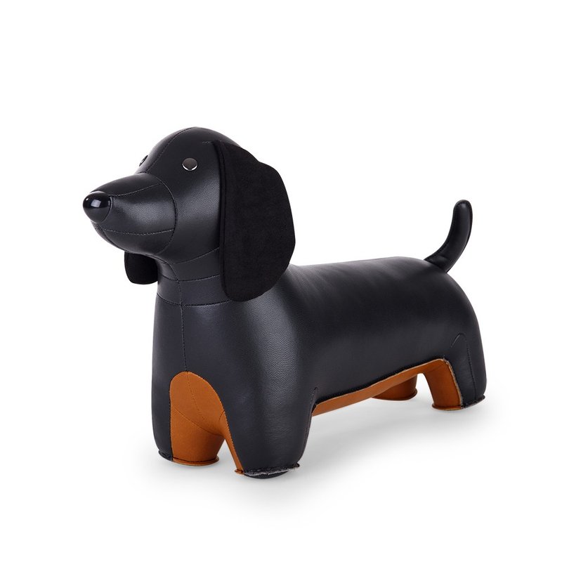 【门挡】腊肠狗 Teckel 皮革动物摆饰 | 来富 来福 入厝礼物 送礼 - 摆饰 - 人造皮革 多色